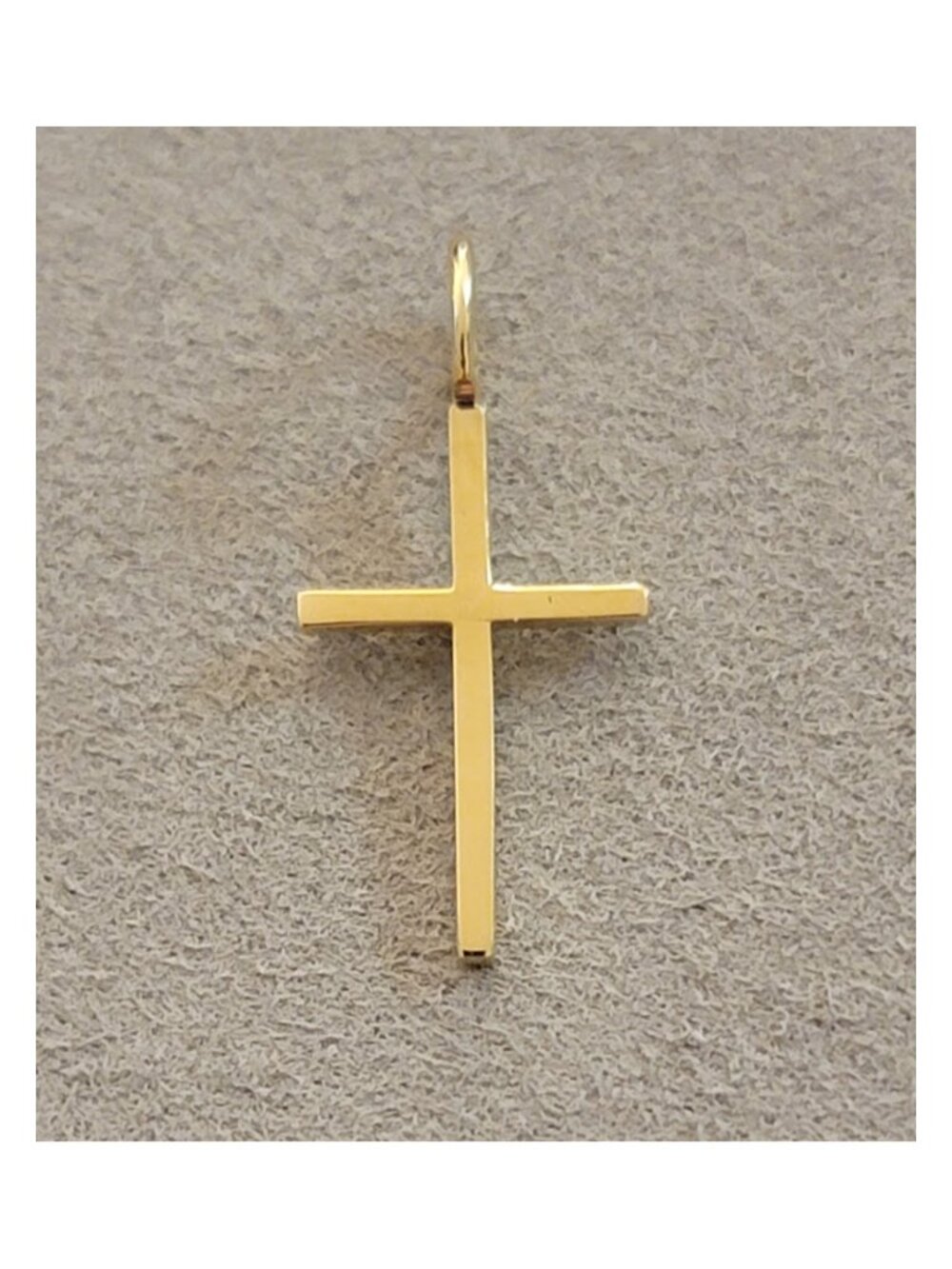 10K Yellow Gold Mini Cross Charm Pendant NWT